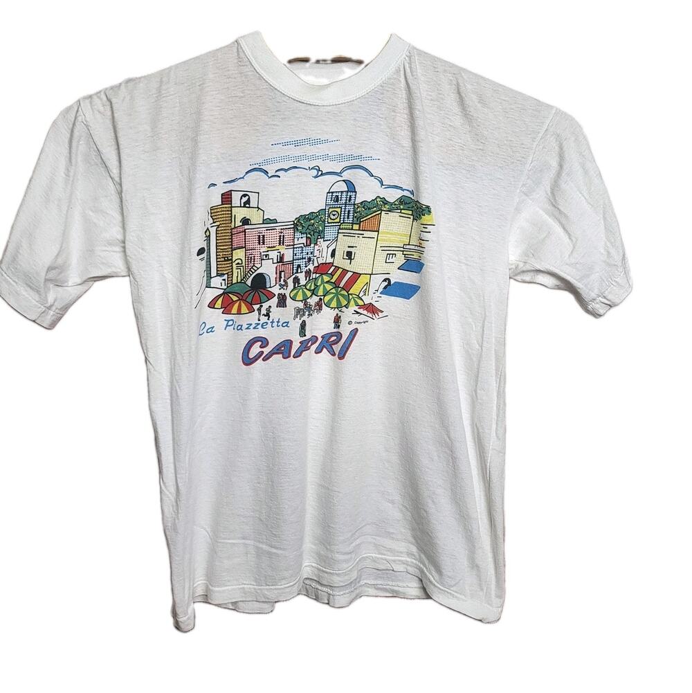 Vintage 90s Capri La Piazzetta Made in Italy T-shirt XXL